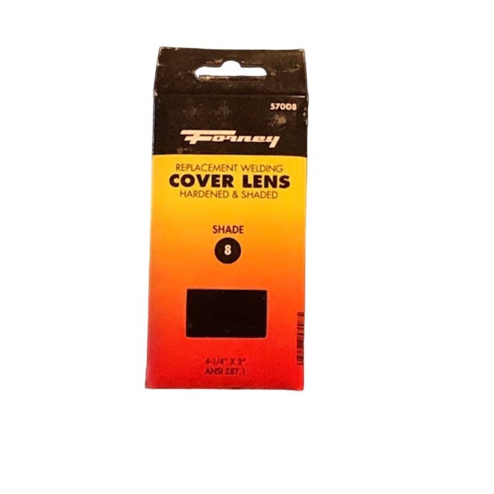 Forney #57008 Replacement Welding Cover‎ Lens; Shade 8; 4-1/4" x 2"; NIP
